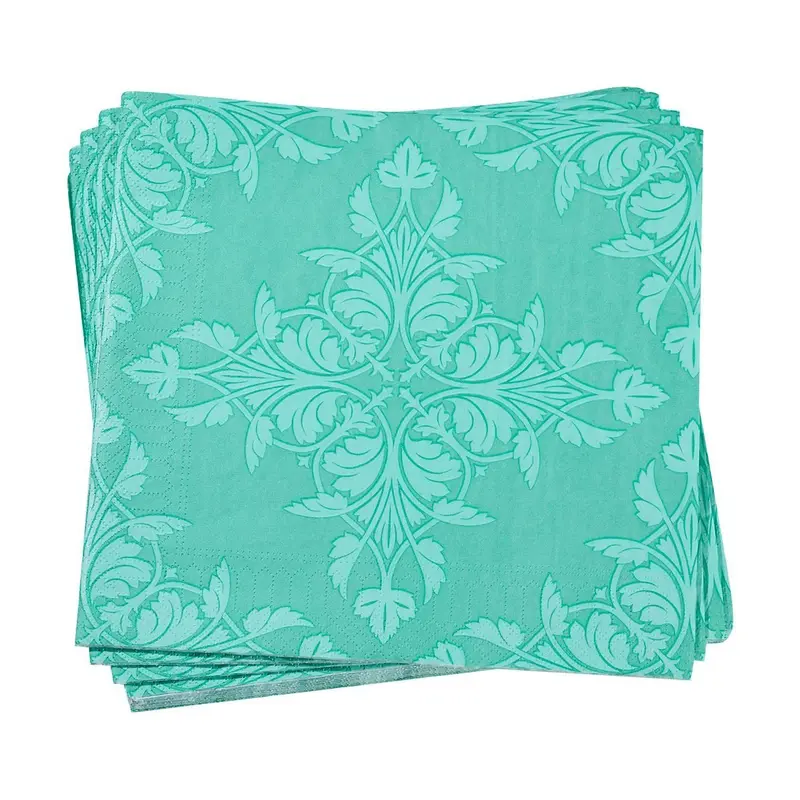 Syracuse Aqua Paper Napkins by Le Jacquard Franais