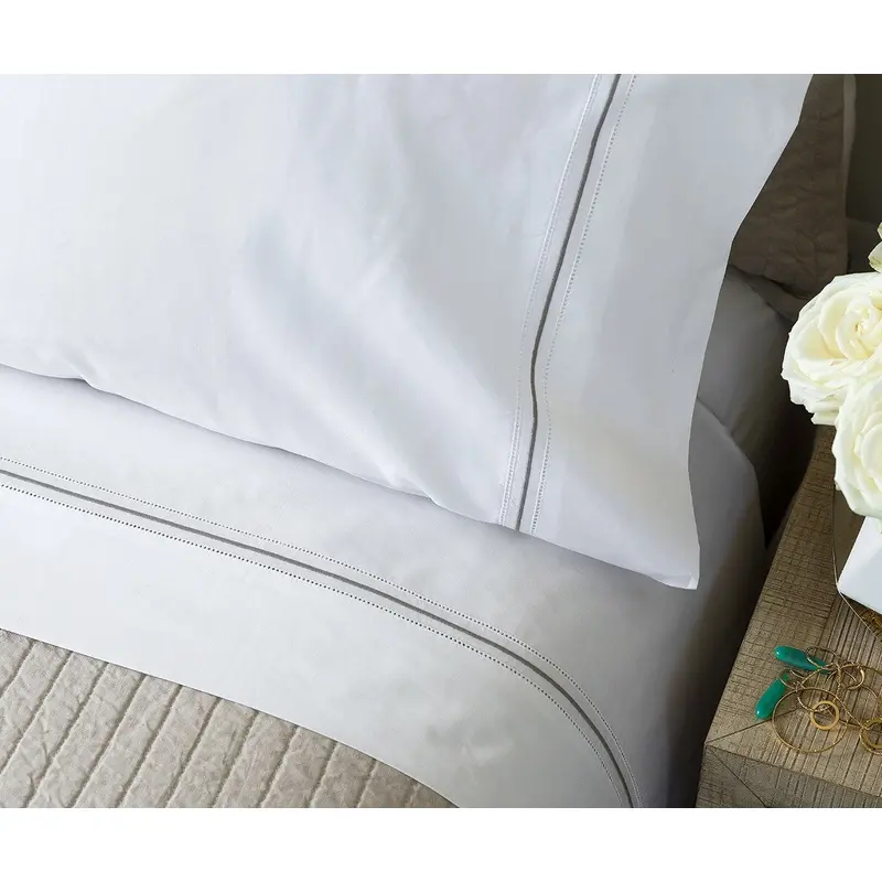 Bella White with Raffia Sheet Set by Lili Alessandra