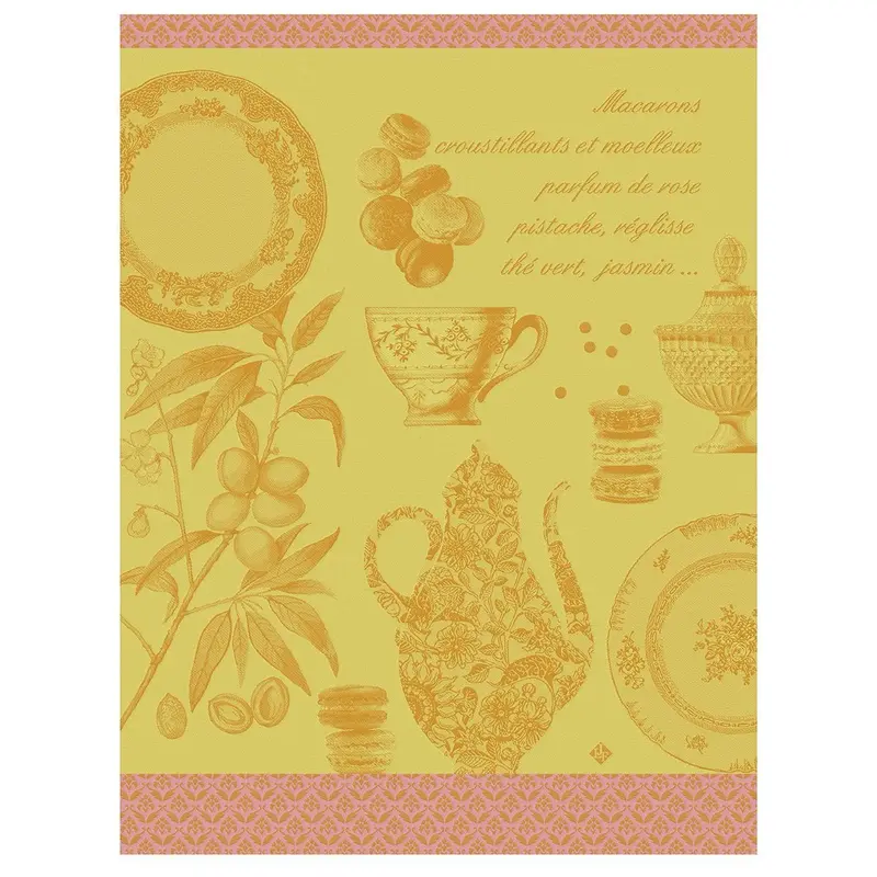 Macarons Mango Tea Towels by Le Jacquard Franais