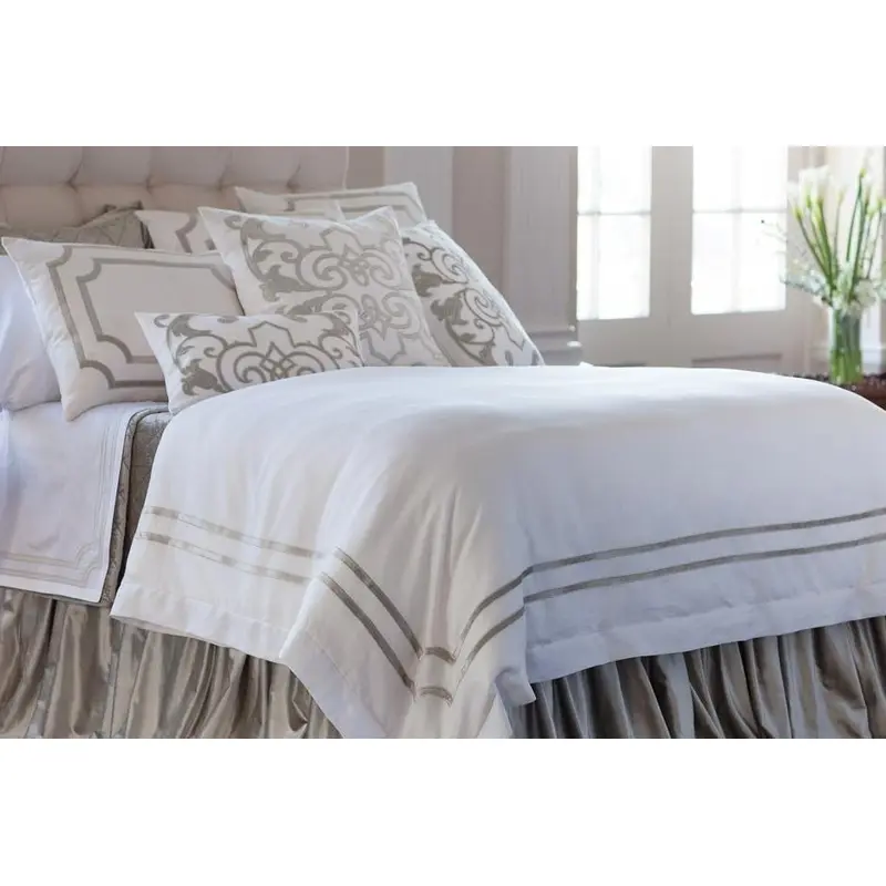 Soho Ice Silver Bedding by Lili Alessandra