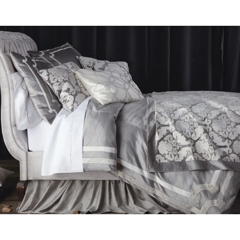 Versailles Silver Velvet Bedding by Lili Alessandra