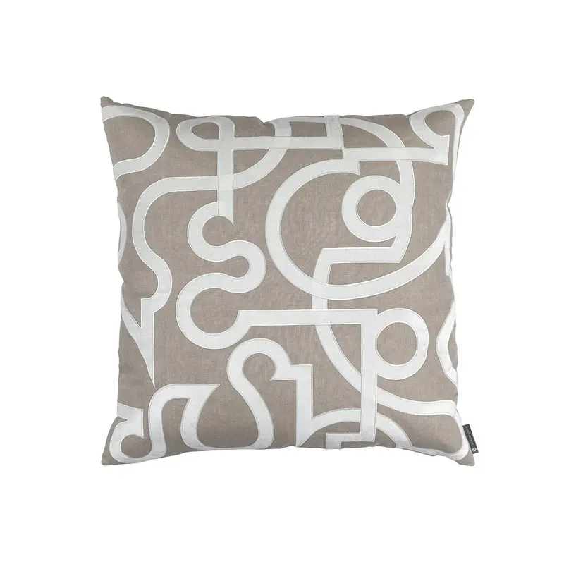 Geo Raffia Euro Pillow by Lili Alessandra