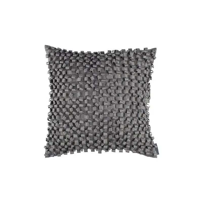 Pewter Ribbon Pillow by Lili Alessandra
