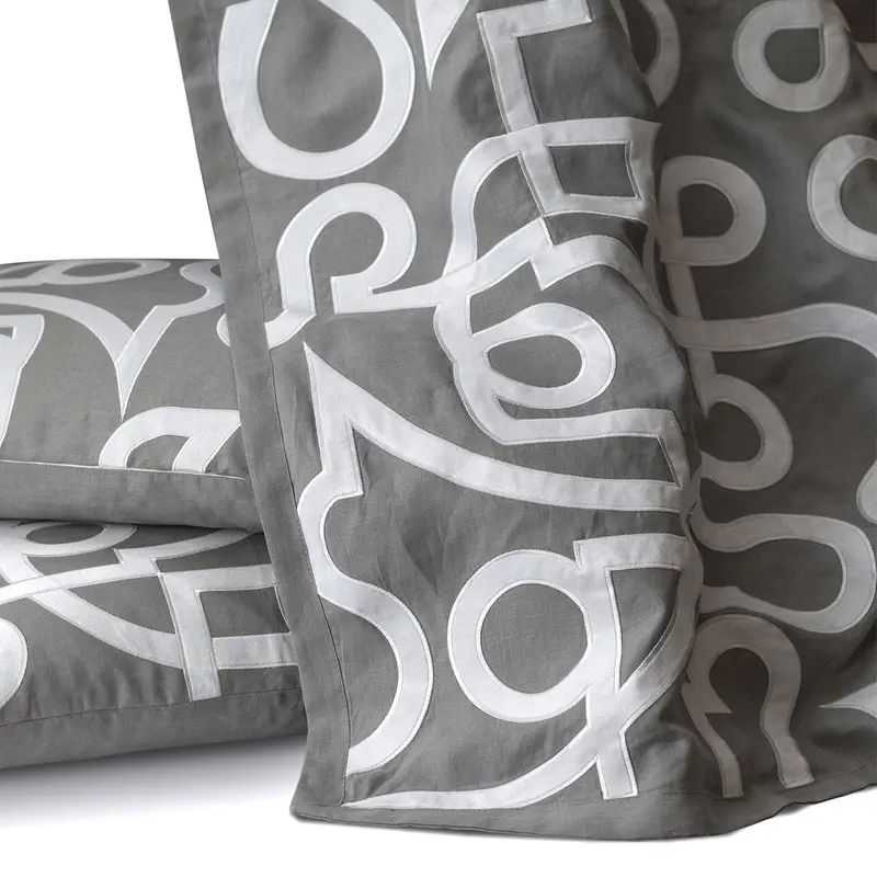 Geo Light Grey Throw by Lili Alessandra
