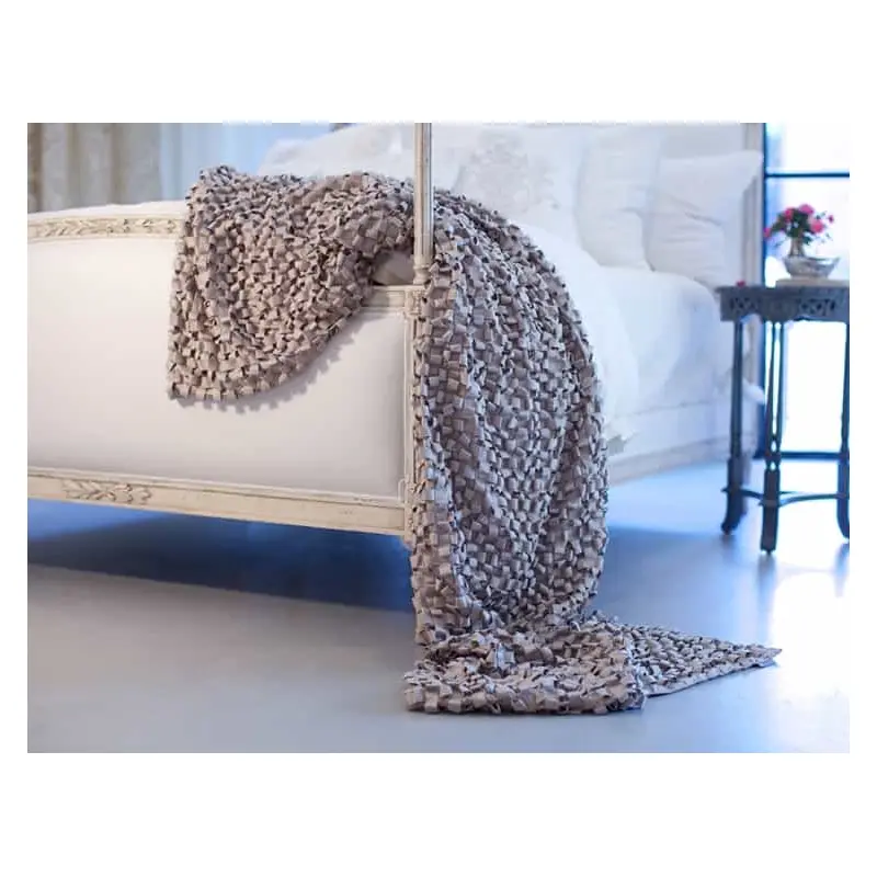 Silver Ribbon Throw by Lili Alessandra