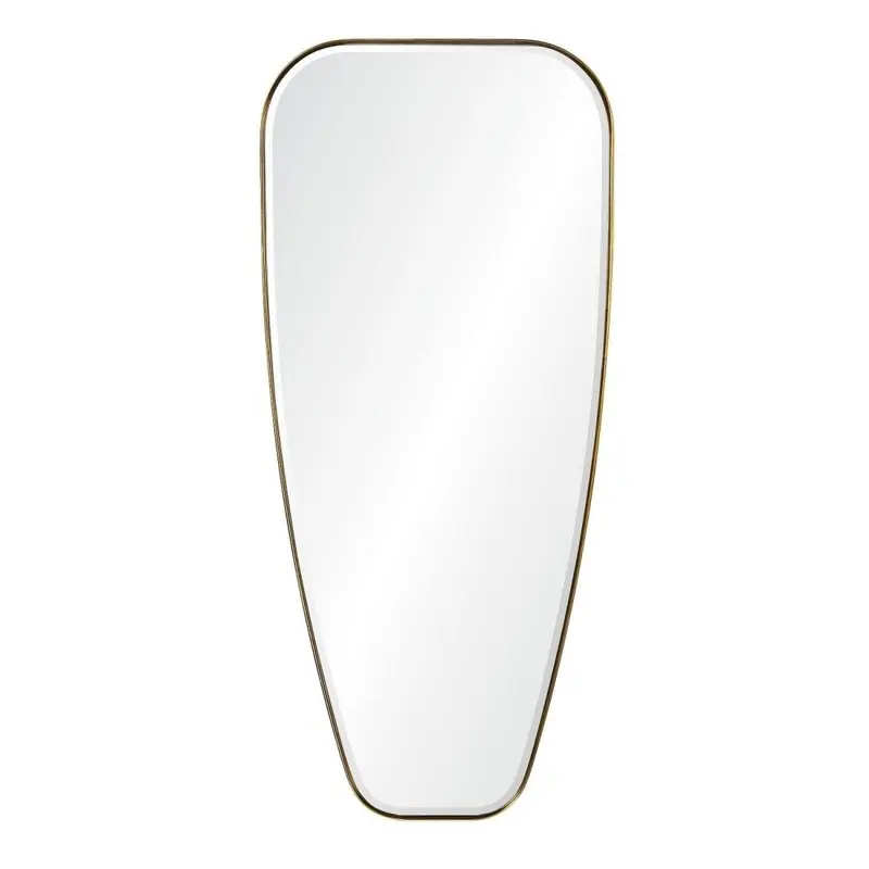 Brushed Brass Tapered Wall Mirror by Mirror Home