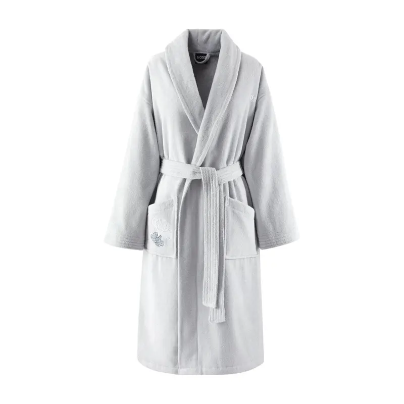 Moon Flowers Shawl Collar Women's Robe by Hugo Boss Home