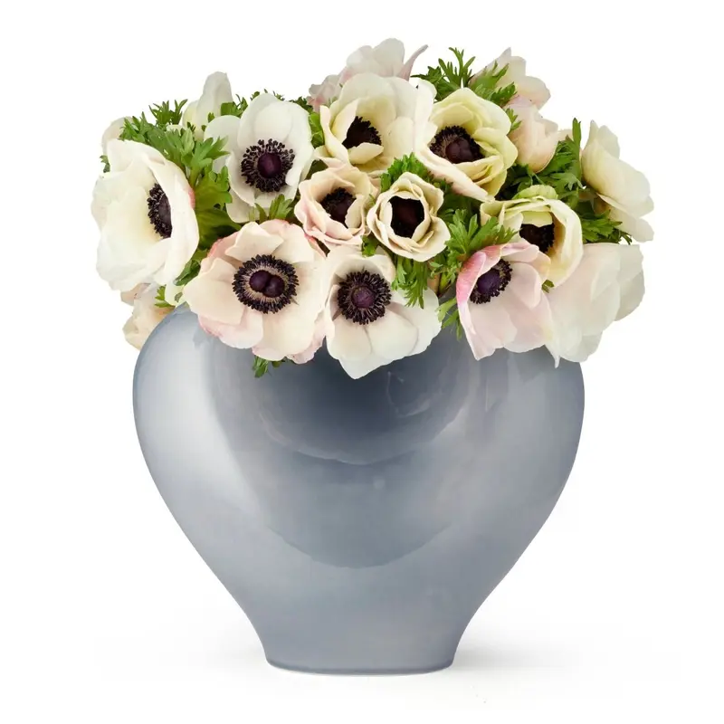 Paola Large Vase in Dusk Blue by AERIN