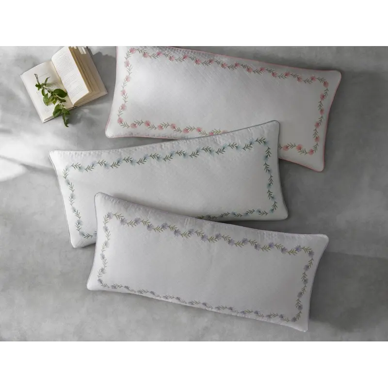 Daphne Matelass Lumbar Pillow Cover by Matouk