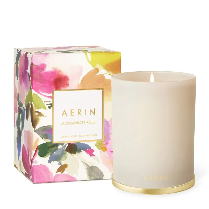 Monserrate Rose Candle 9.5 oz by AERIN