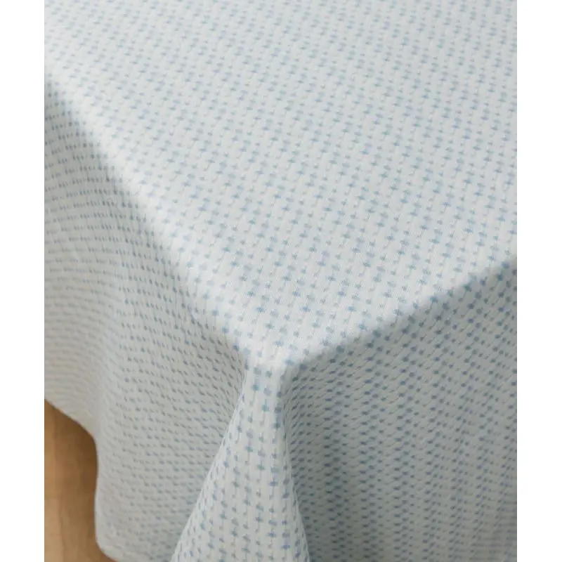Abruzzo Blue Oblong Tablecloth by Sferra Linens