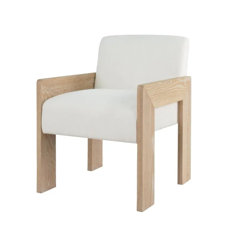 Astor Cerused Oak Dining Chair by Worlds Away