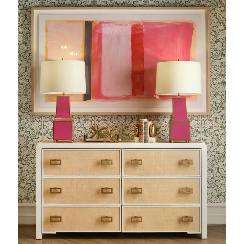 Atticus Natural 6-Drawer Dresser by Worlds Away