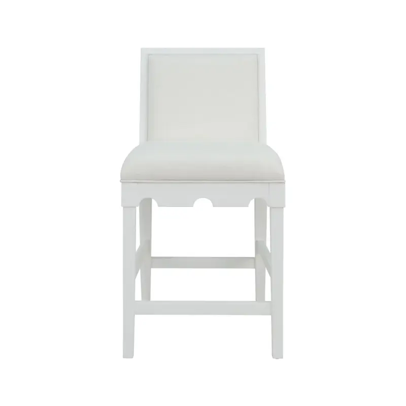 Lanister White Bar & Counter Stool by Worlds Away