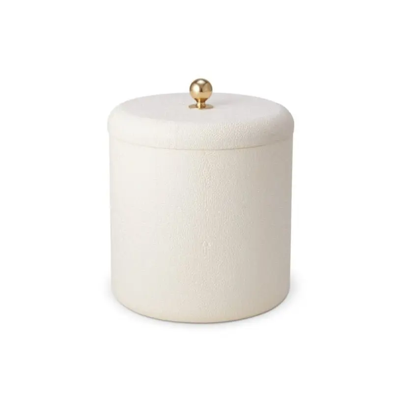 Shagreen Ice Bucket in Cream by AERIN