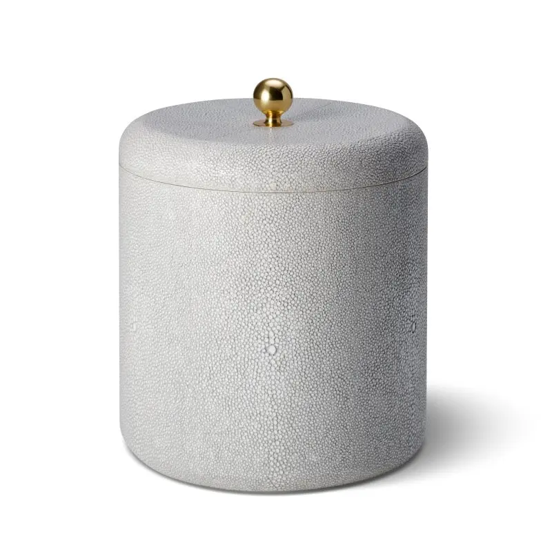 Shagreen Ice Bucket in Dove by AERIN