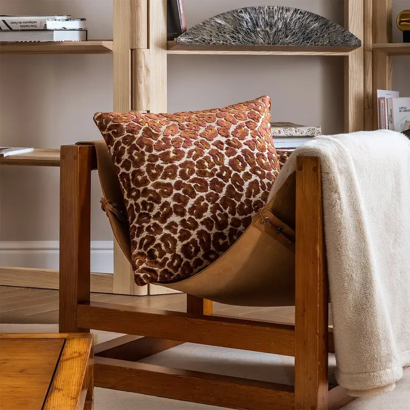 Leopard Fauve Decorative Pillows by Yves Delorme