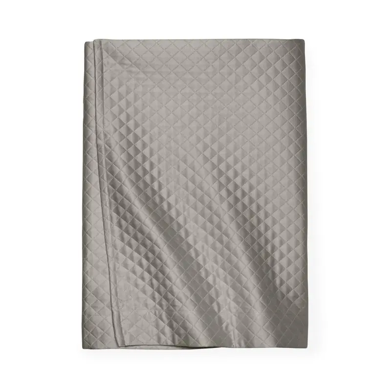 Bari Grey Bed Skirt by Sferra