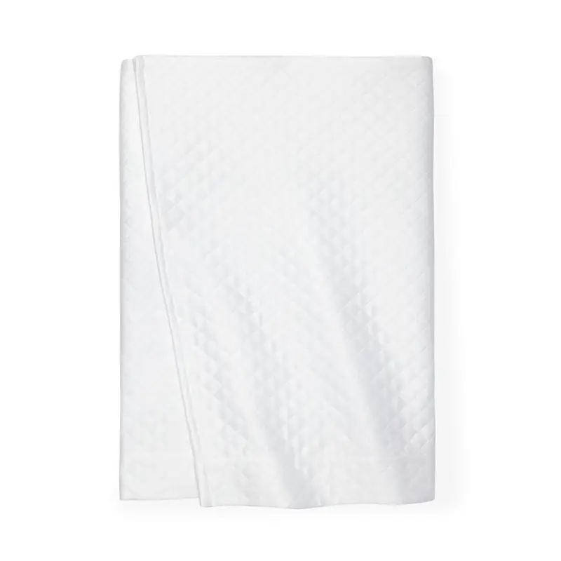 Bari White Bed Skirt by Sferra