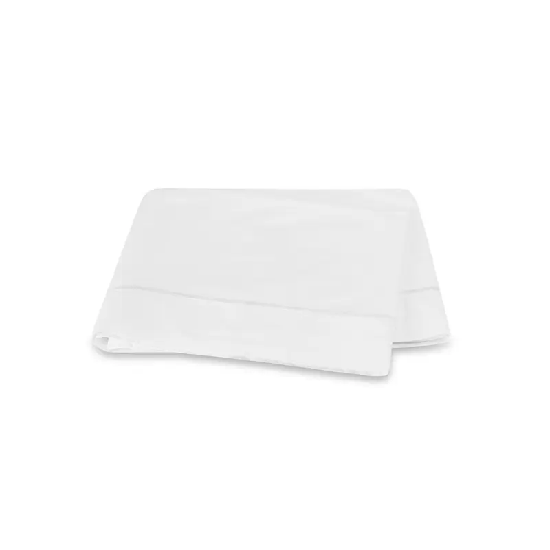 Bergamo White Giza Percale Bedding by Matouk