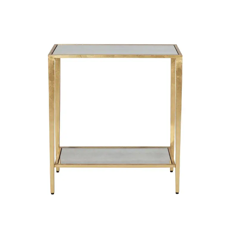 Joyce Gold Rectangular Side Table