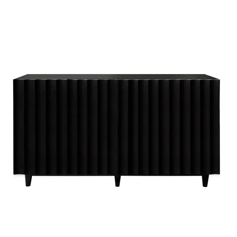 Odette Black Lacquer Cabinet by Worlds Away