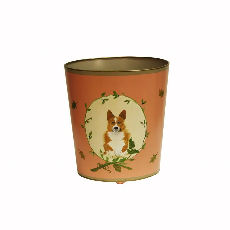 Corgi Wastebasket by Worlds Away