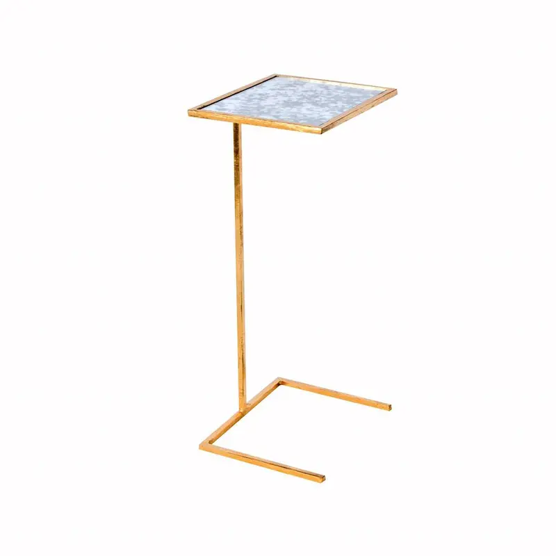 Gold Leaf & Antique Mirror Cigar Table