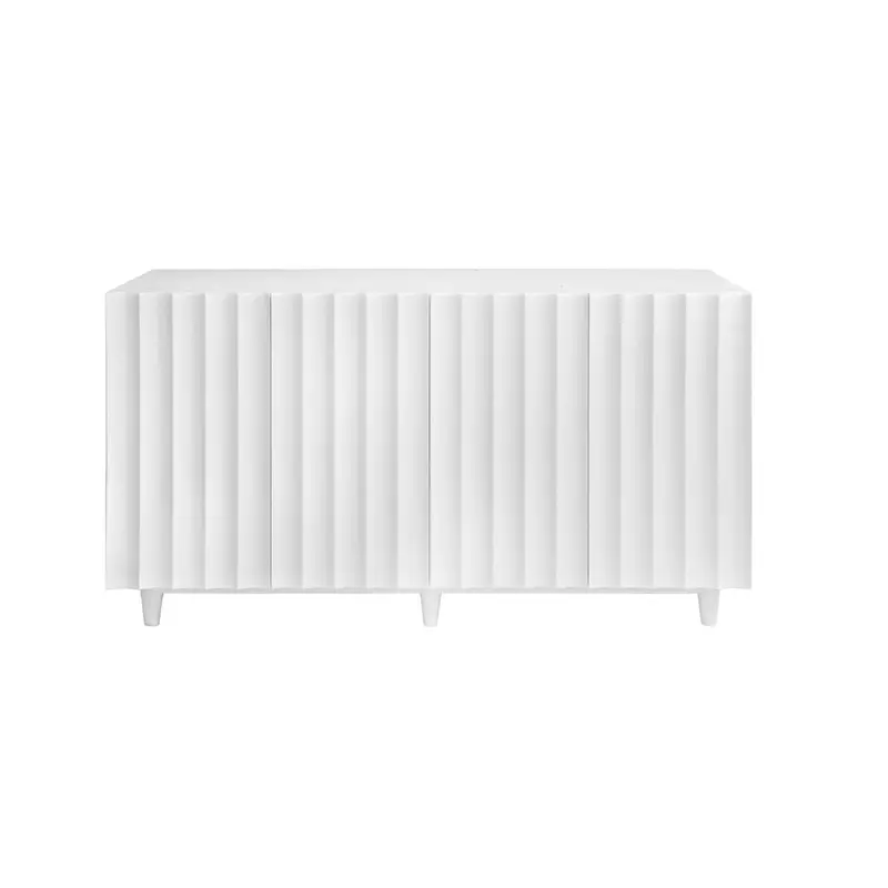 Odette White Cabinet by Worlds Away