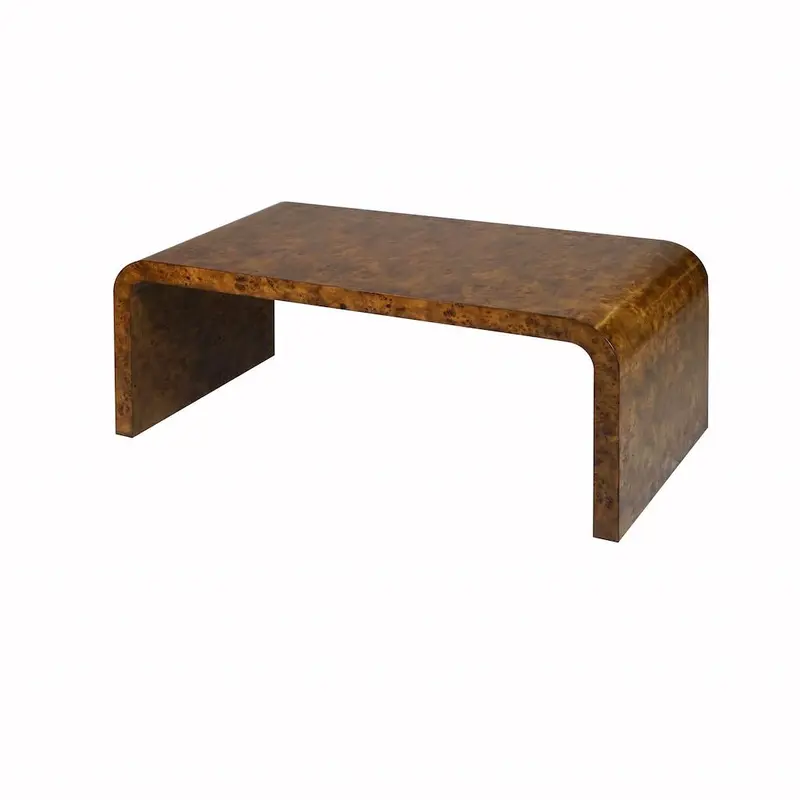 Newbury Dark Burlwood Waterfall Coffee Table