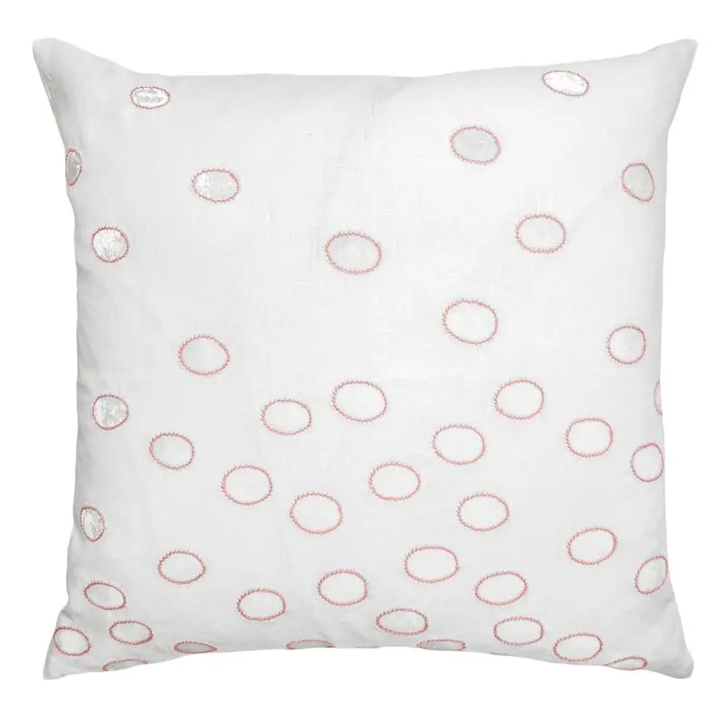 Apricot Ovals Velvet Appliqu Pillow by Kevin O'Brien Studio
