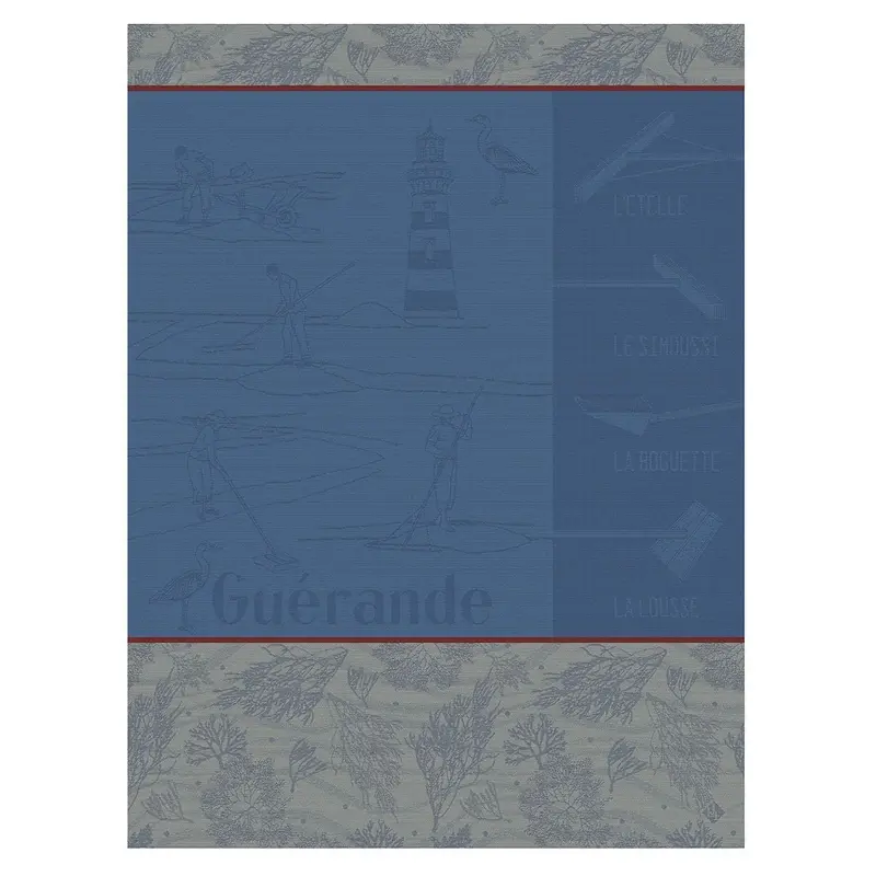 Marais Salants Blue Tea Towels by Le Jacquard Franais