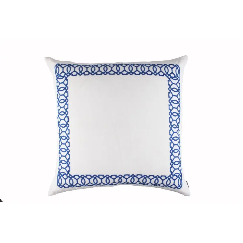 Magic White & Azure Euro Pillow by Lili Alessandra