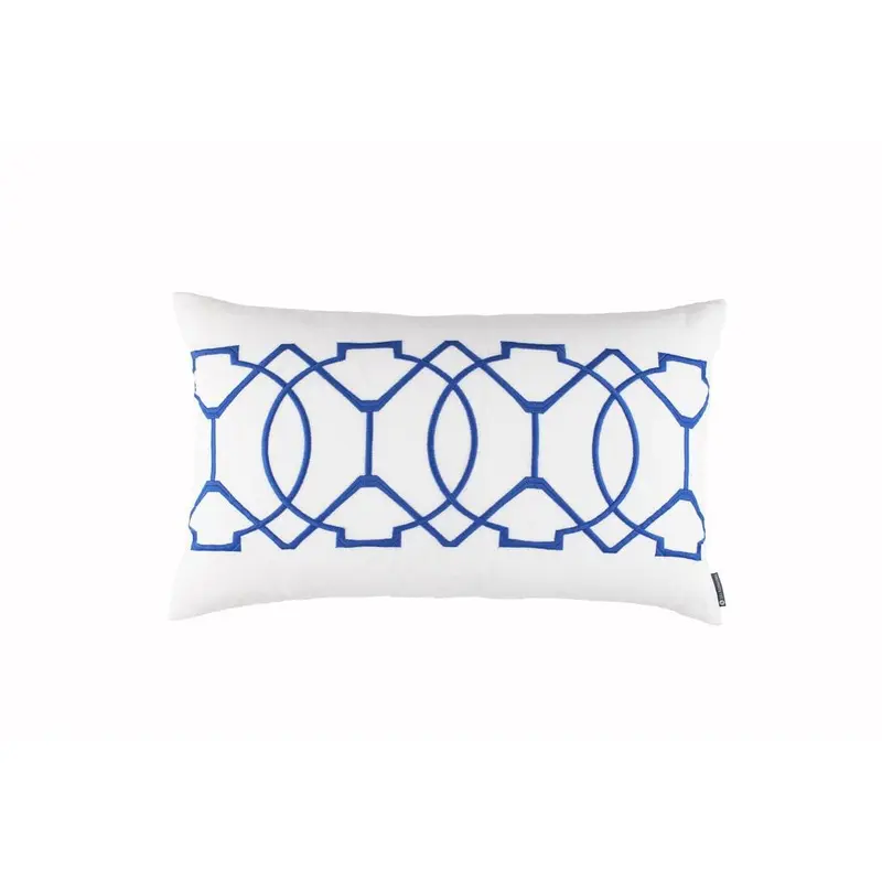 Magic White & Azure Large Boudoir Pillow by Lili Alessandra
