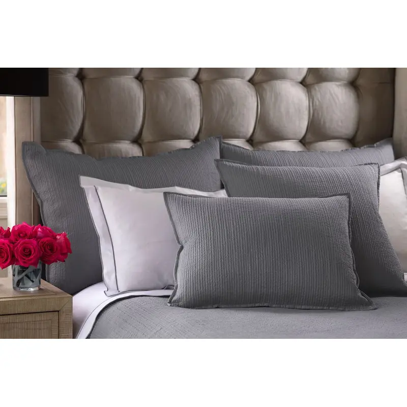 Retro Pewter Cotton Bedding by Lili Alessandra