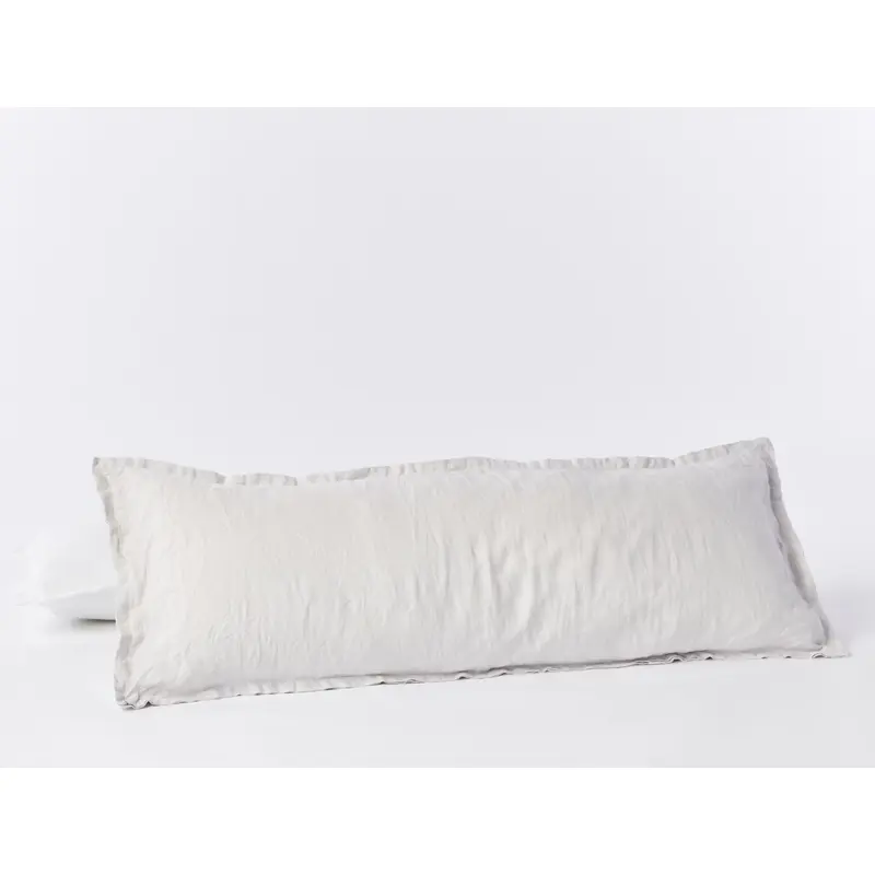 Fog Organic Relaxed Linen Lumbar Pillow Cover