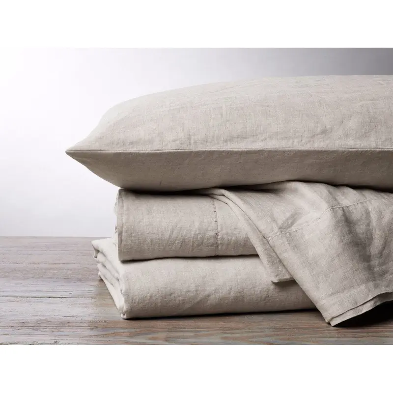 Organic Relaxed Linen Natural Chambray Bedding by Coyuchi