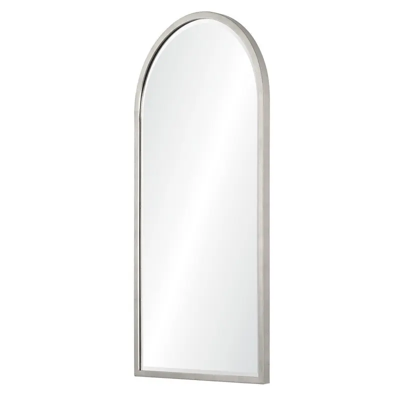 Large Antiqued Silver Arched Wall Mirror by Mirror Home