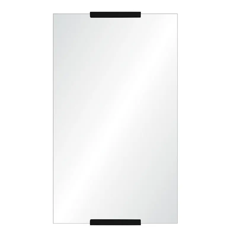 Rectangular Wall Mirror with Black Nickel Details by Mirror Home