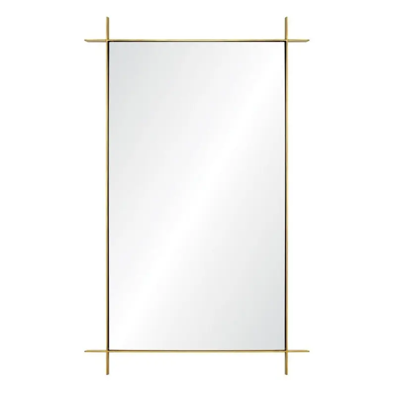 Sienna Burnished Brass Wall Mirror by Barclay Butera