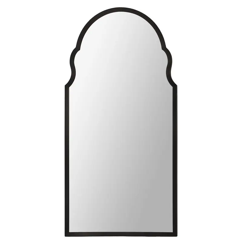 Sarah Black Nickel Mirror by Bunny Williams