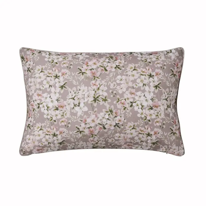 Bloom Beige Pink Pillow Cover by Alexandre Turpault