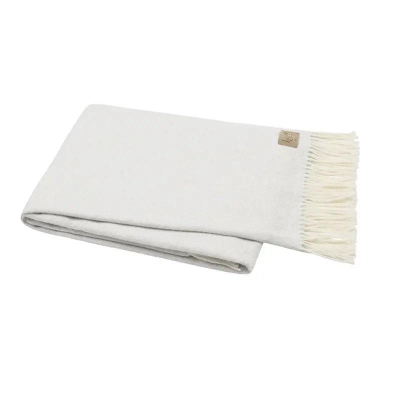 Italian Herringbone Throw Silver by Lands Downunder