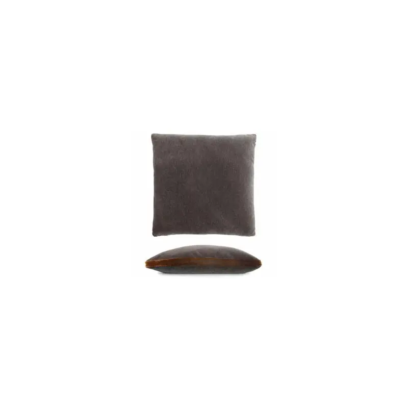 Grey & Copper Mohair Pillow by Kevin O'Brien Studio