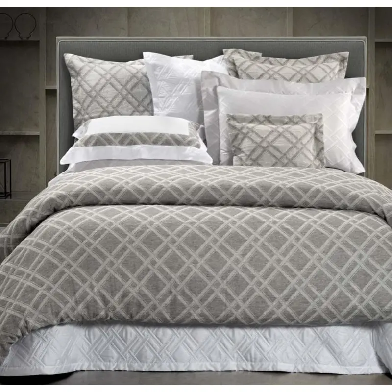 Leo Linen/Wool Jacquard Bedding by Dea Linens