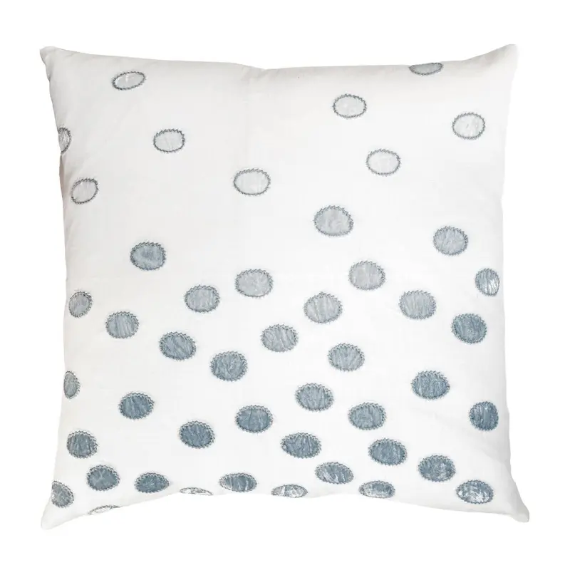 Steel Ovals Velvet Appliqu Pillows by Kevin O'Brien Studio