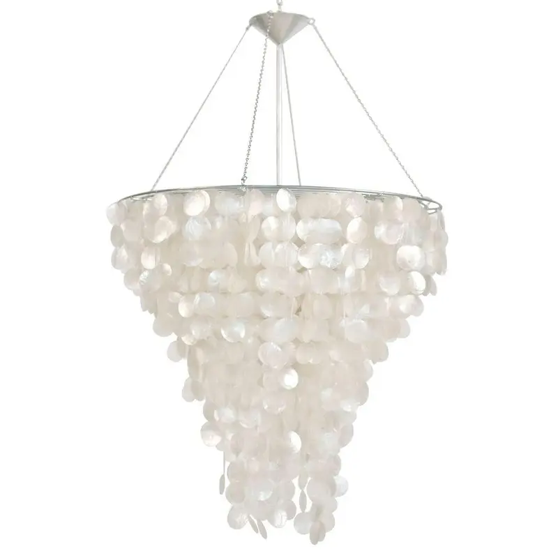 Capiz Shell Chandelier by Worlds Away