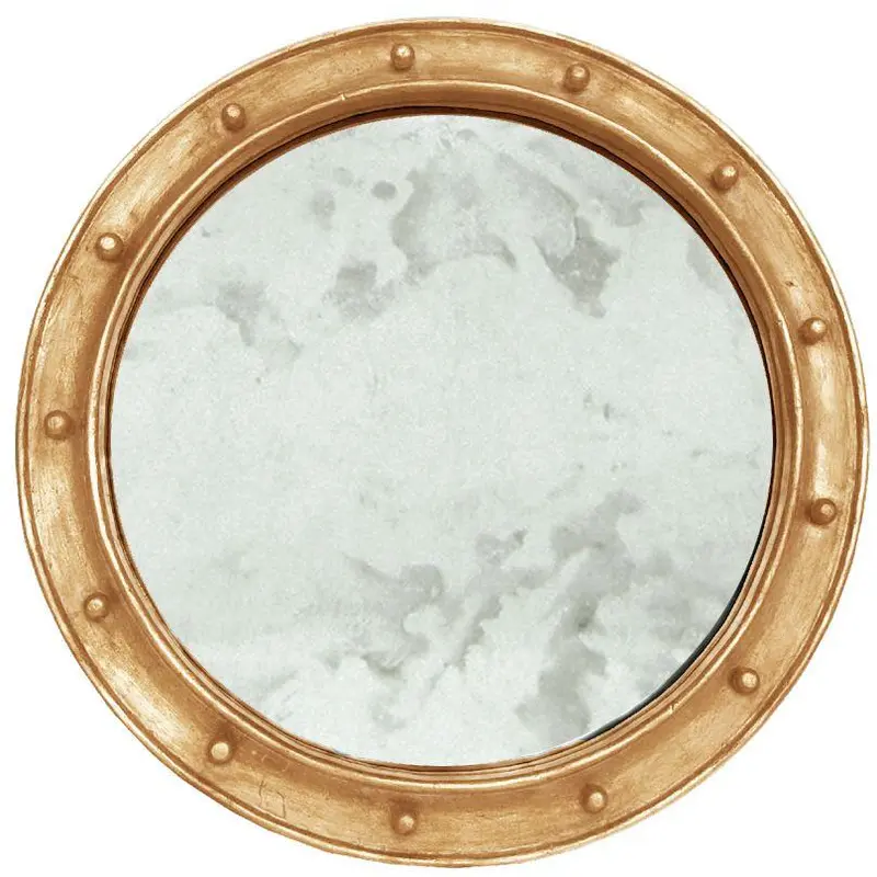 Federal Gold Wall Mirror by Worlds Away