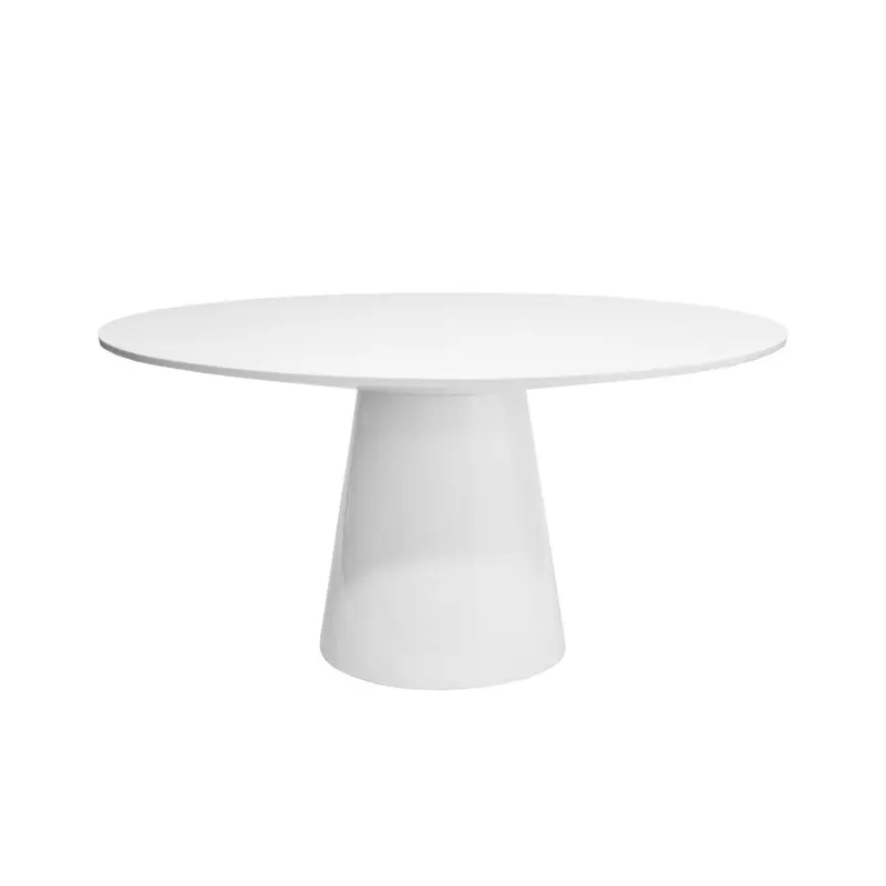 Hamilton White Dining Table by Worlds Away