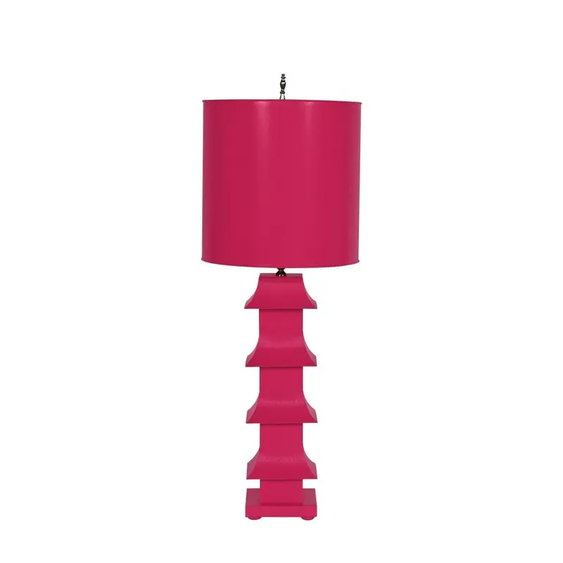 Pink Pagoda Table Lamp by Worlds Away